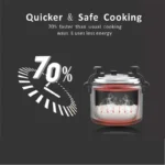 Commercial Smart 40L Large Capacity Automatic Digital Control Cooking Time Presetting Stainless Steel Electric Pressure Cooker - Image 4